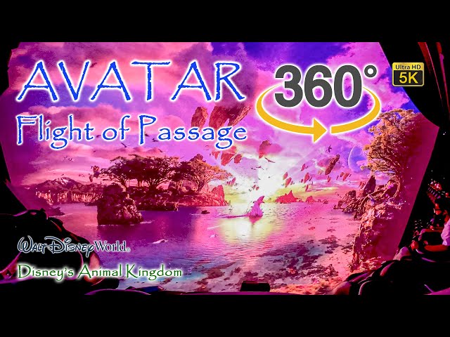 VR 360 5K Avatar Flight of Passage with Queue On Ride POV Disney's Animal Kingdom  2021 02 28