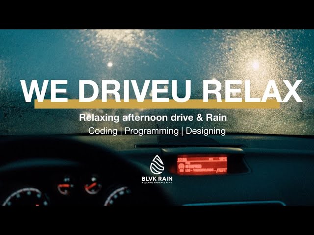 🛌🚐Sleep instantly Driving in Rain forSleeping(real footage)heavy Rain noise on country road..