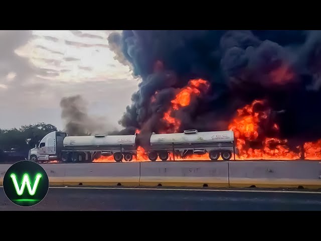 Tragic! Shocking Unbelievable Road Moments Filmed Seconds Before Disaster