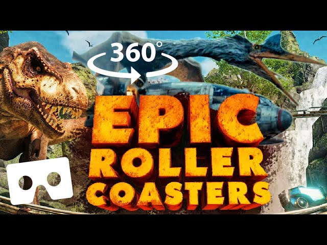 360° VR Epic Dinosaur Roller Coaster | Jurassic World