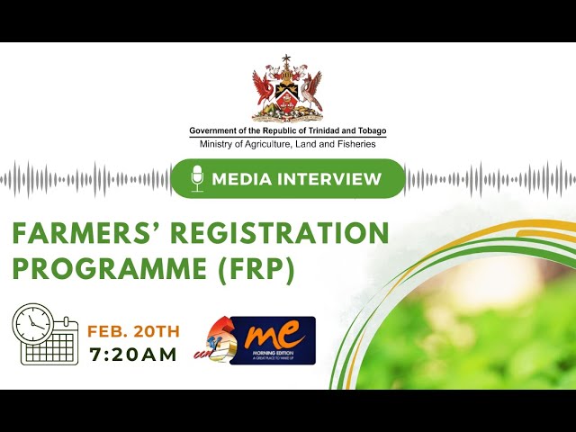 MEDIA INTERVIEW: Farmers' Registration Programme (FRP) - TV6