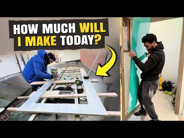 Making a glass door Day in the life of a self employed carpenter