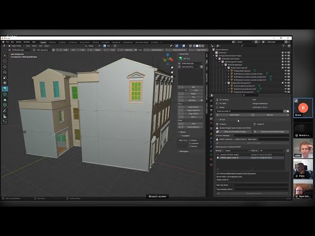 BlenderBIM IFC Git collaboration