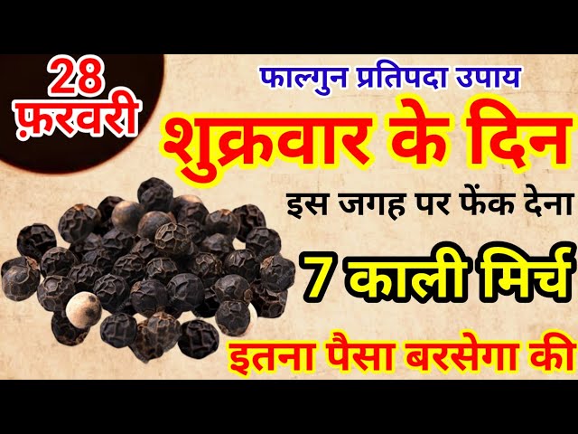 28 फ़रवरी शुक्रवार प्रतिपदा तिथि के दिन 5 काली मिर्च का उपाय बना देगा करोड़पति|Pradeep Ji Mishra