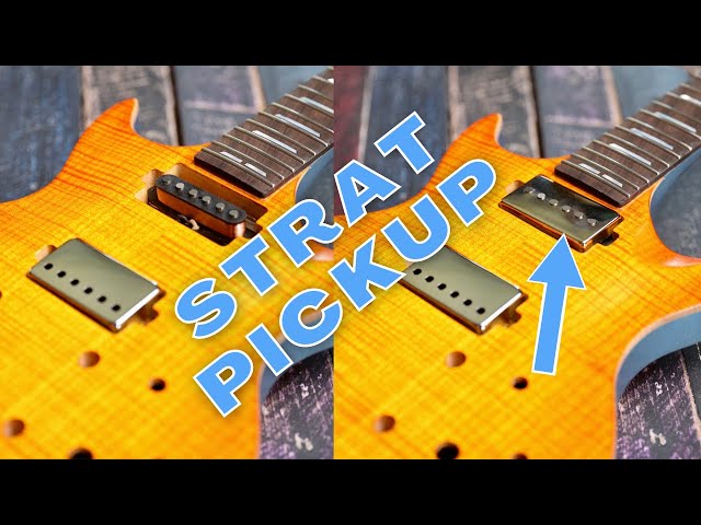 Stratocaster pickup in a humbucker slot