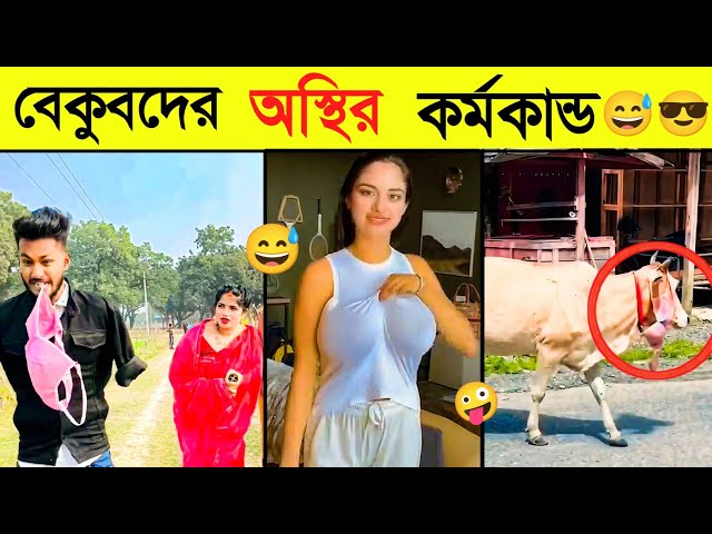 বেকুবদের কর্মকাণ্ড 🤪😭Osthir Bangali Funny videos। Tiktok funny videos। Bazarer Sera Videos bd😎।