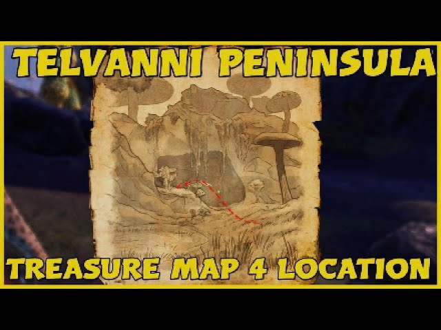 Eso | Telvanni Peninsula Treasure Map 4 Location