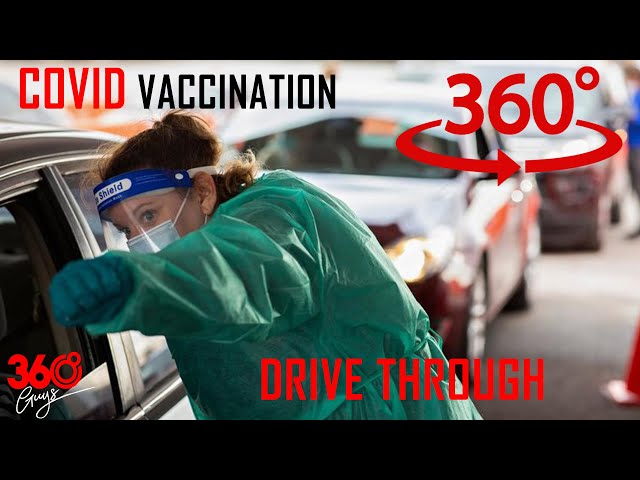 VR 360 Drive through Covid-19 Vaccination Ontario, CANADA