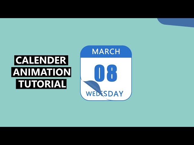 Calendar Animation in After Effects Tutorial