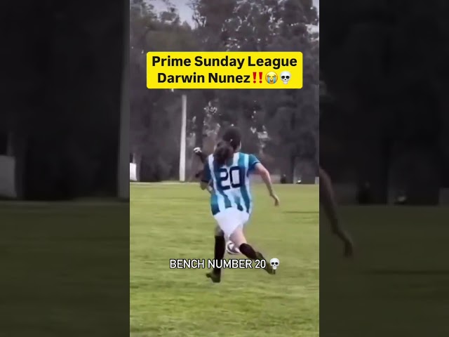 Pov: Sunday league Nunez #football #fypシ゚ #areyoureadyforsomefootball #darwinnuñez #funnyfootball