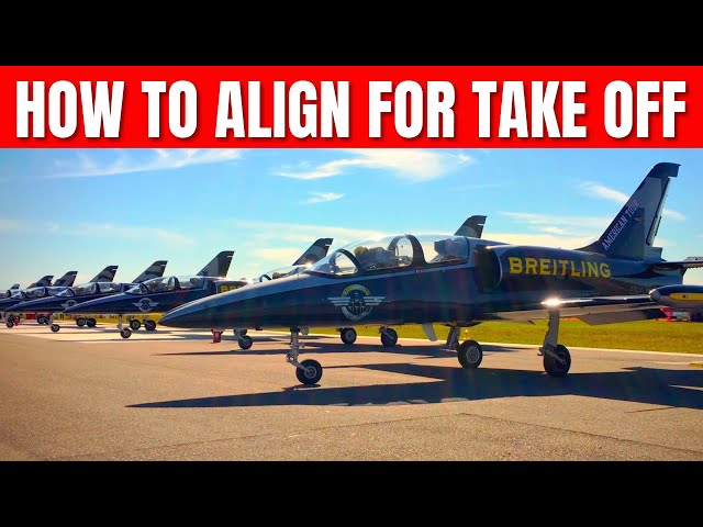 HOW TO ALIGN FOR TAKE OFF - Breitling Flying Demo Team Getting Ready