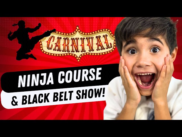 Luke's Action Packed Adventure: Rides, Ninja Course, & Black Belt Demo! 🎢🥋