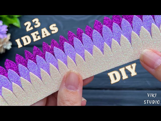 🔥 23 IDEAS 🔥🔥 Easy Flowers EVA Foam Sheet Flowers DIY Tutorial Crafts