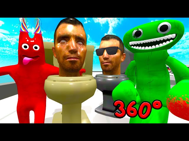 SKIBIDI TOILET Vs GARTEN of BANBAN 4 Funny Horror 360° VR