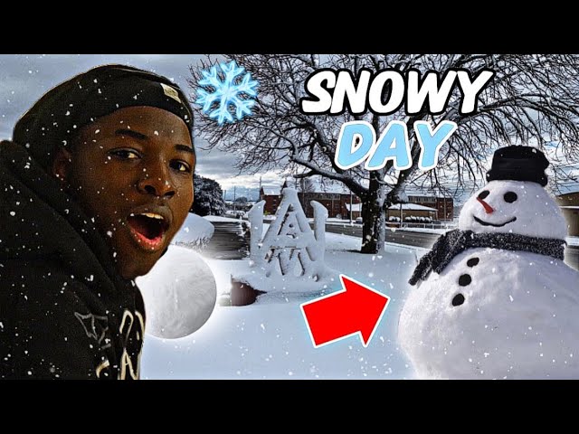 My first time seeing snow! (THIS HAPPENED)😱