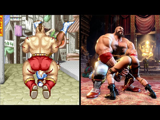 Evolution of Zangief's Screw Piledriver (1991-2023)