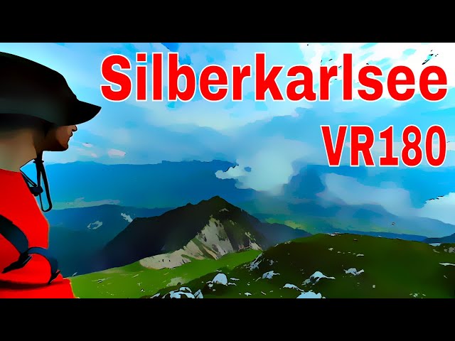 Hiking alone on Dachstein VR 180 8K (Silberkarklamm, Silberkarlsee, Sinabell, Guttenberghaus)