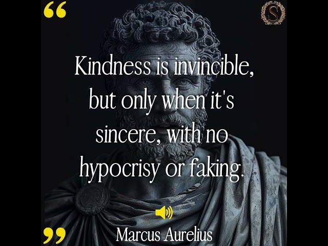 Kindness is invincible, but only when it's sincere #marcusaurelius #quotes  #dailystoic #stoicism