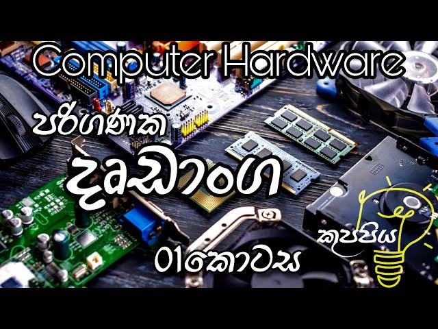 Computer Hardware part 01 | පරිගණක දෘඩාංග 01 කොටස | IT කුප්පිය.