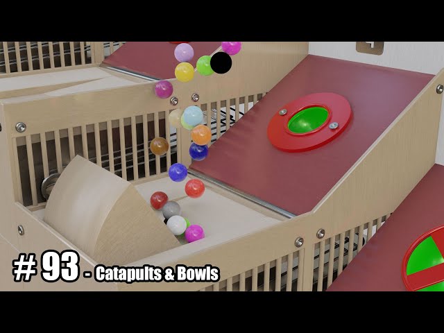 Catapults & Bowls - 3D Marble Race