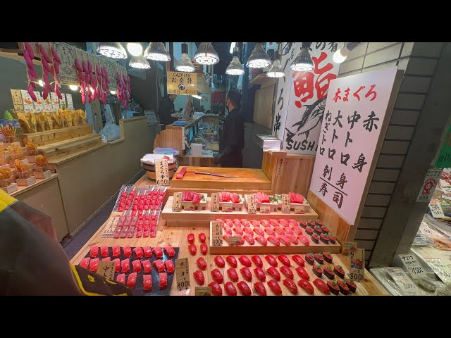 🌟 Nishiki Market Food Adventure Part 1: Kyoto's Must-Try Eats, Souvenirs & Atmosphere! 🍣🍡