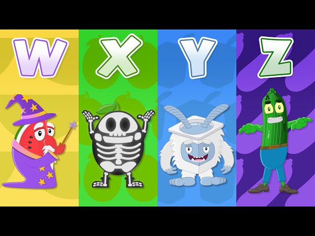 Monster Foods ABC (Part 2) | Spooky Halloween Alphabet Song | Silly Billy Toons | Songs for Kids!