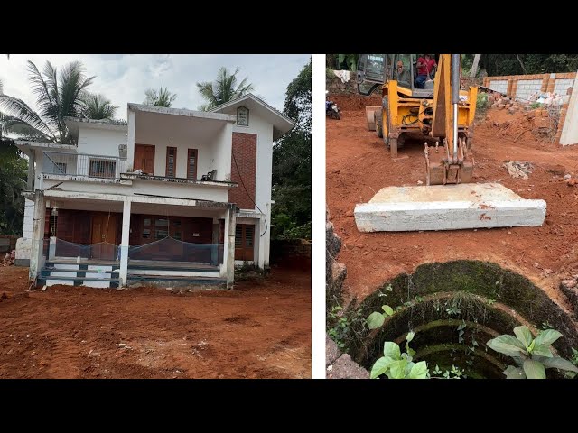 Concrete Slab Instalation/ മുറ്റത്തുള്ള കിണറിന്റെ സ്ലാബ് ഇങ്ങനെ ചെയ്തു!!