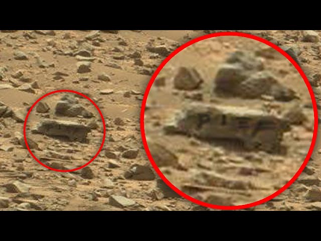 PIEF? Martian inscription on a stone. Strange Anomalies of Mars #61