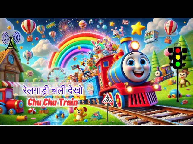 Railgadi Song For Kids| Hindi Song | Train Song For Kids | Chuk Chuk Rail Gadi