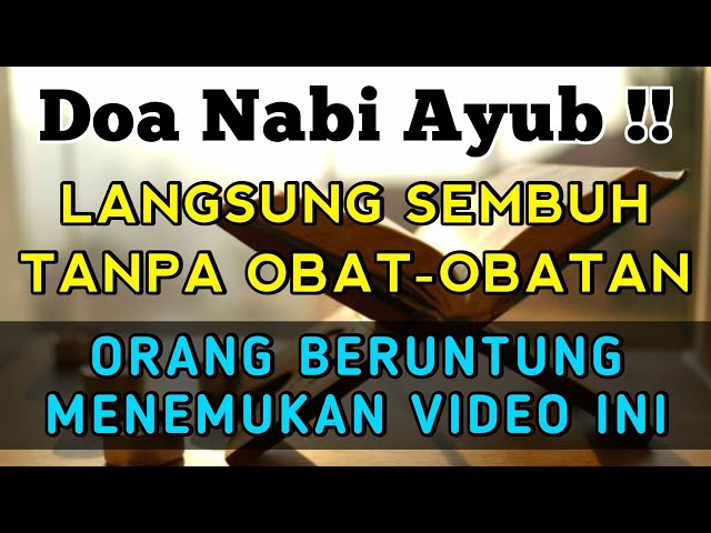 Doa Nabi Ayyub❗MUSTAJAB HANCURKAN PENYAKIT SAMPAI KE AKARNYA | Doa Penyembuh Sakit | @waktu_dzikir