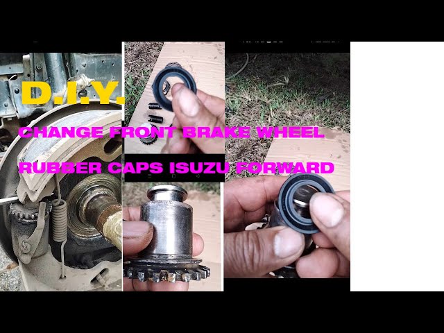 D.I.Y. REINSTALLING NEW FRONT WHEEL BRAKE RUBBER CAP