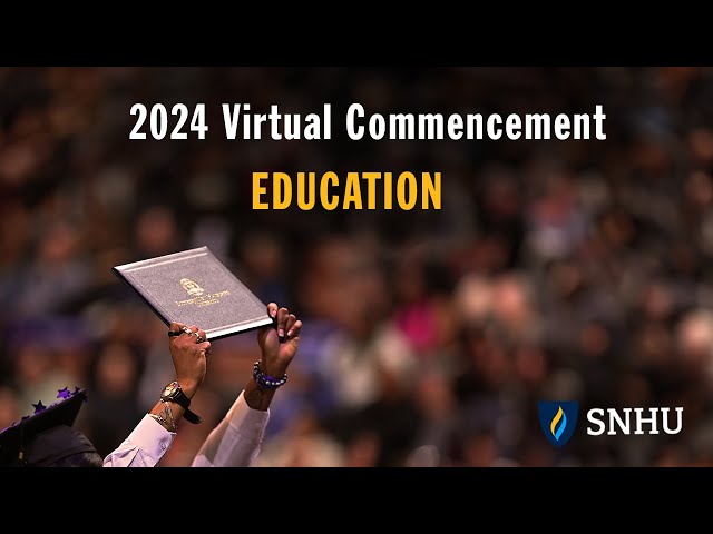 Virtual Commencement: Education Programs, Saturday, Dec 14 at 2pm ET