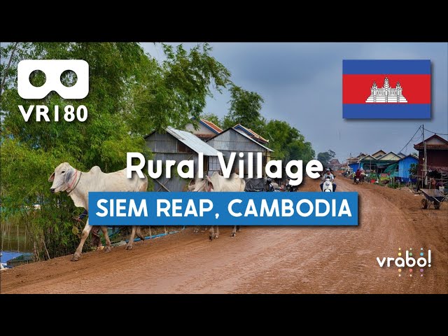 [VR180/5K] Rural Village (Siem Reap Province, Cambodia)