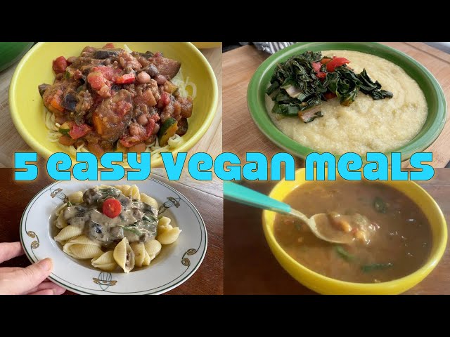 Cooking 5 Easy Vegan Meals: Healthy, Delicious & Affordable