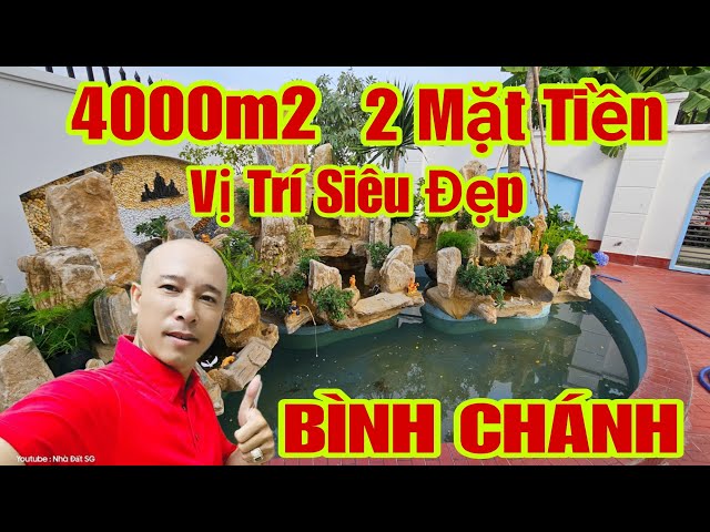 🛑Nhà Vườn Nghỉ Dưỡng | 4000m2 Tuyệt Đẹp Vị Trí Đắc Địa Gần Chợ Bình Chánh 2 Mặt Tiền