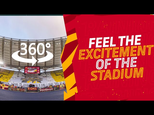 FEEL THE EXCITEMENT OF THE STADIUM 🤩 | 360° VIDEO | ROMA v LAZIO