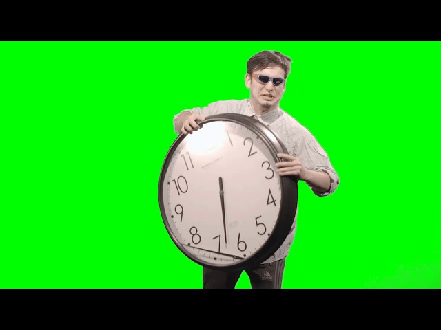 *shakes clock* "it's time to stop! okay?! no more!" - Filthy Frank - Green Screen