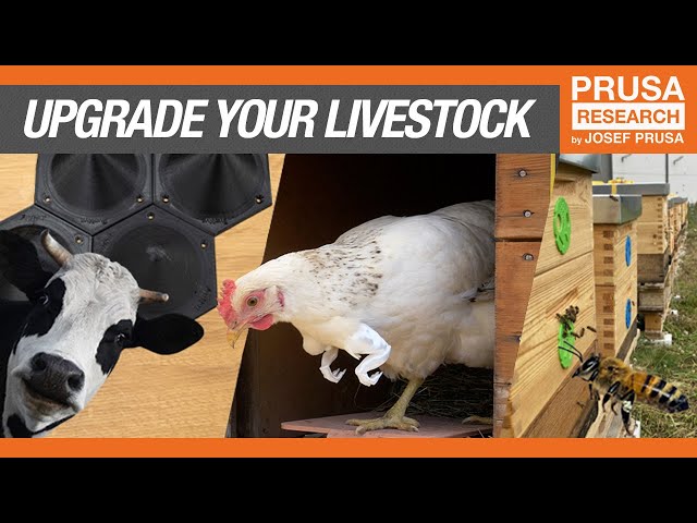 Upgrade your livestock: 3D printed accessories for chickens, bees, cows, horses and more!