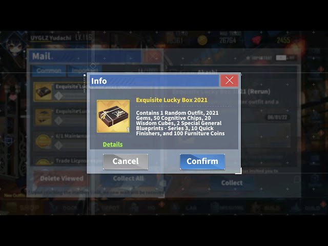 Azur Lane: Open 1 "Exquisite Lucky Box 2021" [6/1/2022] (Rerun Lucky Box)