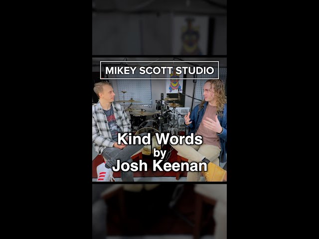 Kind Words by Josh Keenan at Mikey Scott Studio #shorts #recording #studio #music #interview #ep