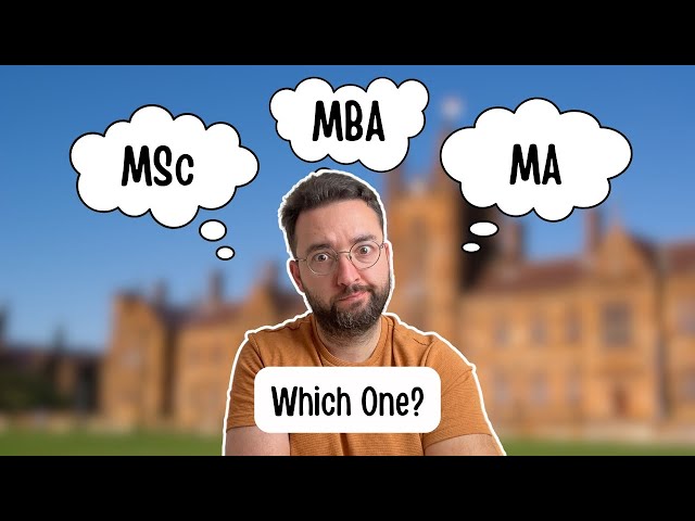 MSc vs MA vs MBA: Which UK Master's Degree is Right for You?