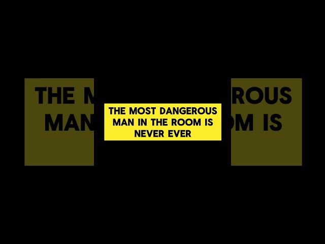 The dangerous person in the room is the quiet one. #youtubeshort