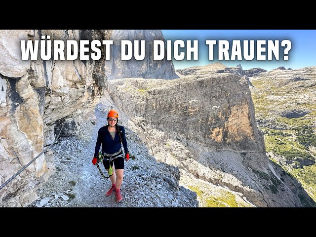 Alpinisteig in Südtirol 😱: spektakulärer Klettersteig in den Sextener Dolomiten in Italien