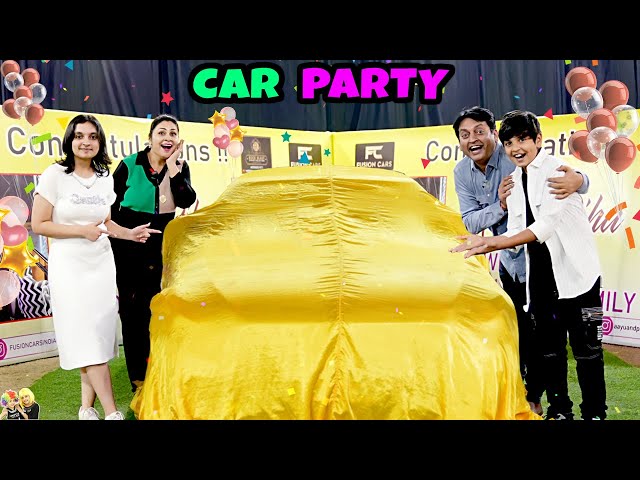 CAR PARTY | Celebration of New Car with Family | 500th Episode | Aayu and Pihu Show