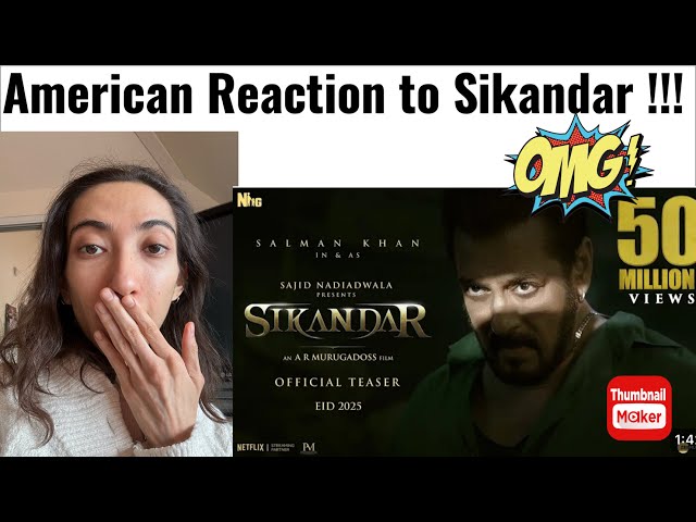 AMERICAN REACTION TO SIKANDAR TEASER! SALMAN KHAN