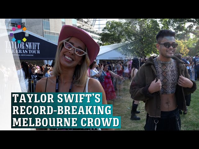 Melbourne Swifties make up Taylor's biggest crowd ever