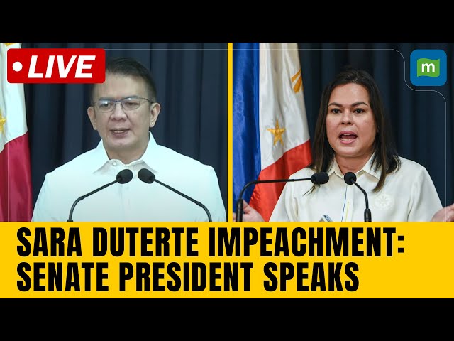 Sara Duterte Latest News | Senate President Speaks On Sara Duterte's Impeachment | N18G