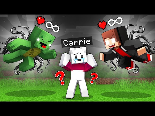 JJ and Mikey Became DARK and TROLL Carrie in Minecraft - Maizen