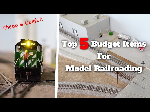 Top 5 BUDGET Items for your Model Train Layout!