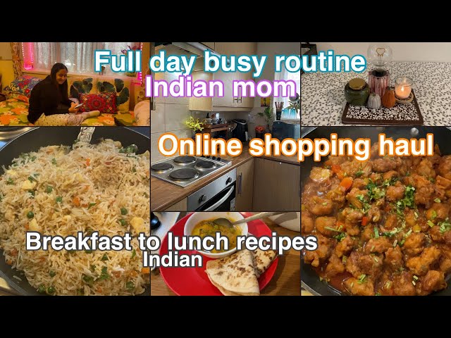 Full day busy routine of Indian mom  | Non veg lunch recipes Indian | SHINE online shopping haul